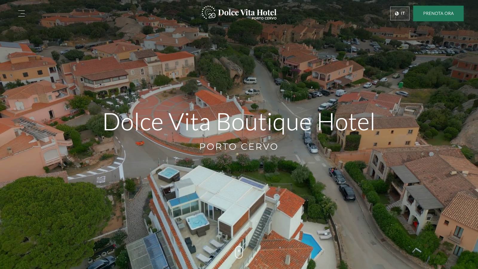 Homepage del sito Hotel Dolce Vita Porto Cervo